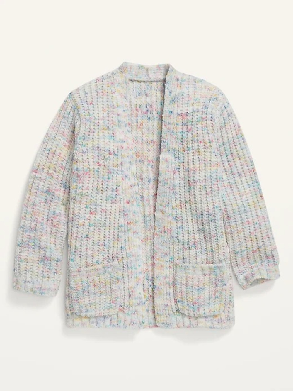 Old Navy Kids' Open-Front Cardigan Jacket in Pastel Confetti